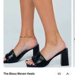 Princess Polly woven heels